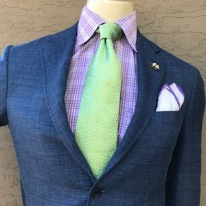 City of London Pindot Tie Extra Long